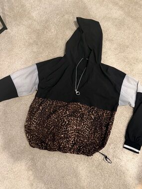 Calvin Klein Performance Black Zip-Front Hooded Jacket